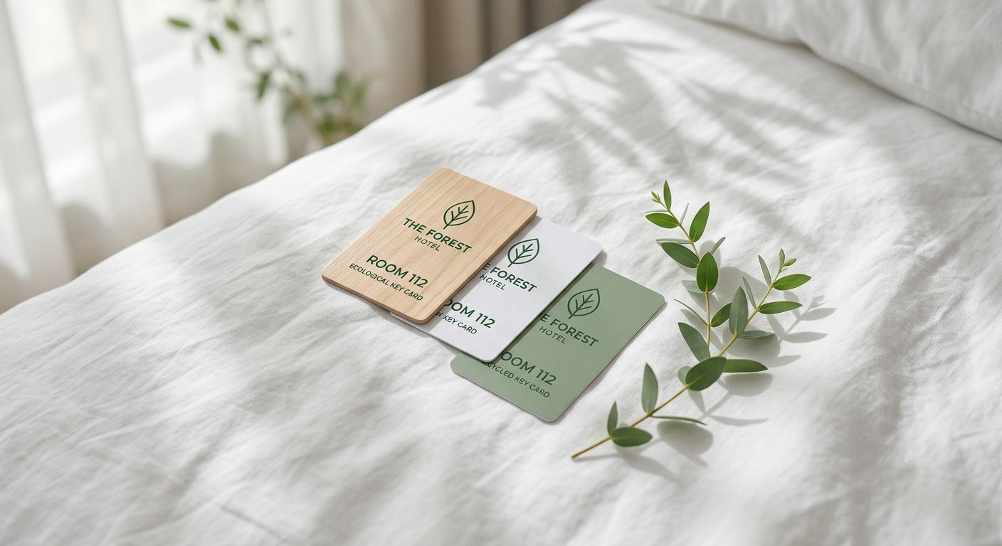 Eco-Friendly Wooden Hotel Key Card with RFID