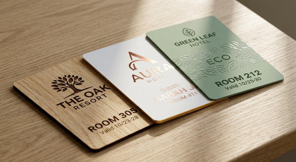 Eco-Friendly Wooden Hotel Key Card with RFID